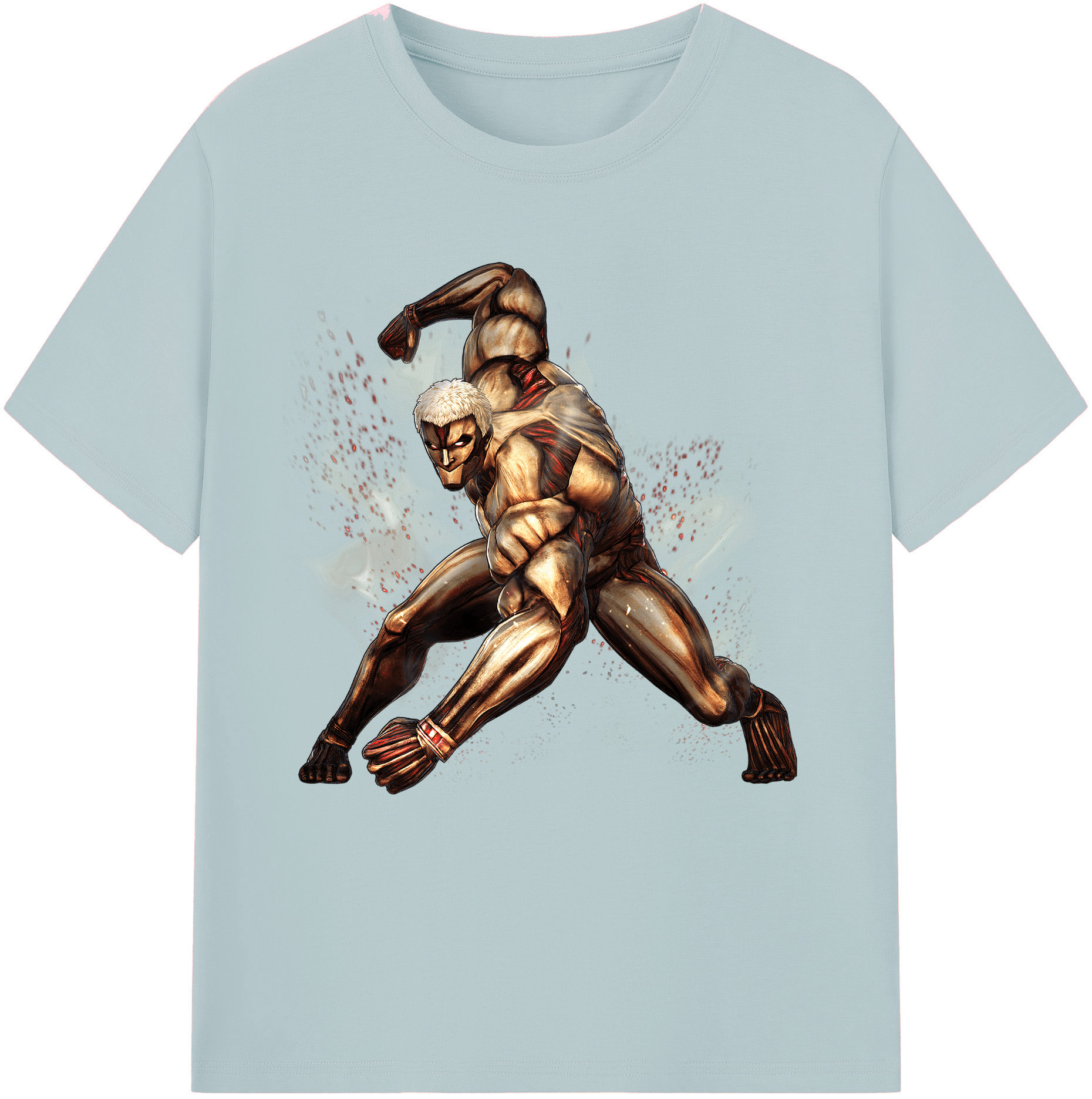 （画像用） 進撃の巨人 Attack on Titan 綿100％半袖Tシャツ（フロントプリント）